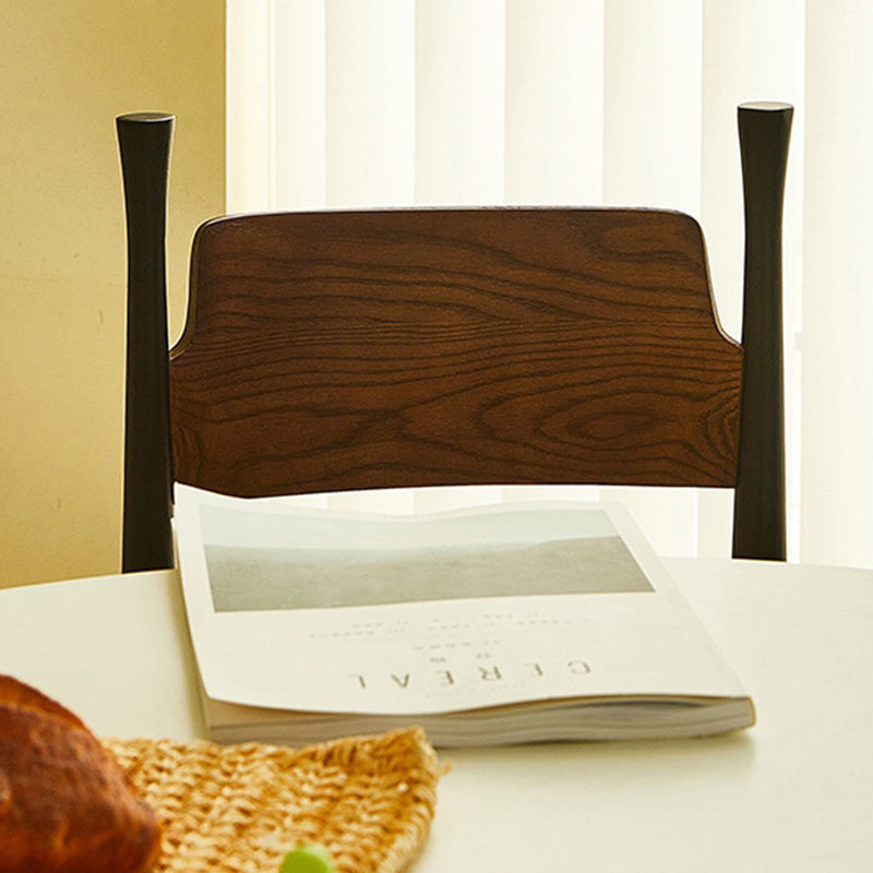 Traditional Vintage Square Cushion Solid Wood Velvet Sponge Dining Chair Backrest For Dining Room