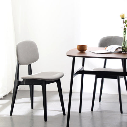 Modern Minimalist Curved Seat Cushion Polypropylene Synthetic Fabric Sponge Dining Chair Backrest For Dining Room
