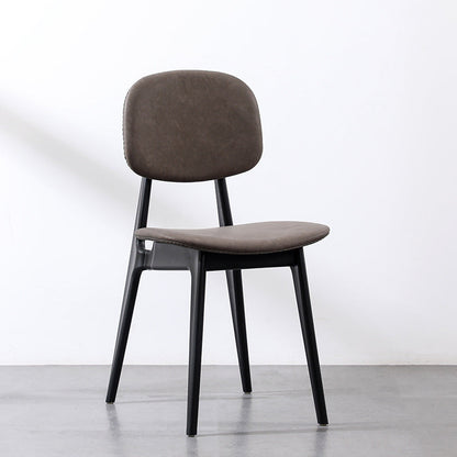 Modern Minimalist Curved Seat Cushion Polypropylene Synthetic Fabric Sponge Dining Chair Backrest For Dining Room