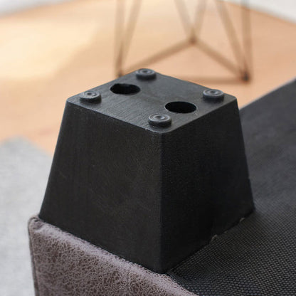 Modern Minimalist Synthetic Fabric Linen Sponge Wood Plastic Rectangle Low Stool Backrest Armless For Living Room