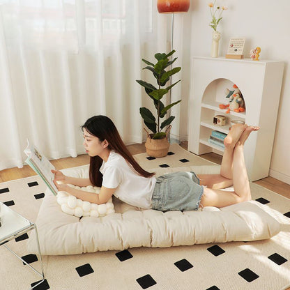 Modern Minimalist Curved Synthetic Fabric Carbon Steel Sponge Rocking Chair With Backrest Armrest For Bedroom