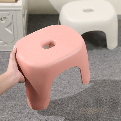 Modern Minimalist Square Rectangular PP Stackable Low Stool For Living Room