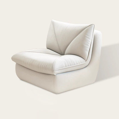Modern Minimalist Square Rectangular Corduroy Rebound Sponge Compressible Lazy Sofa Backrest Armless For Living Room