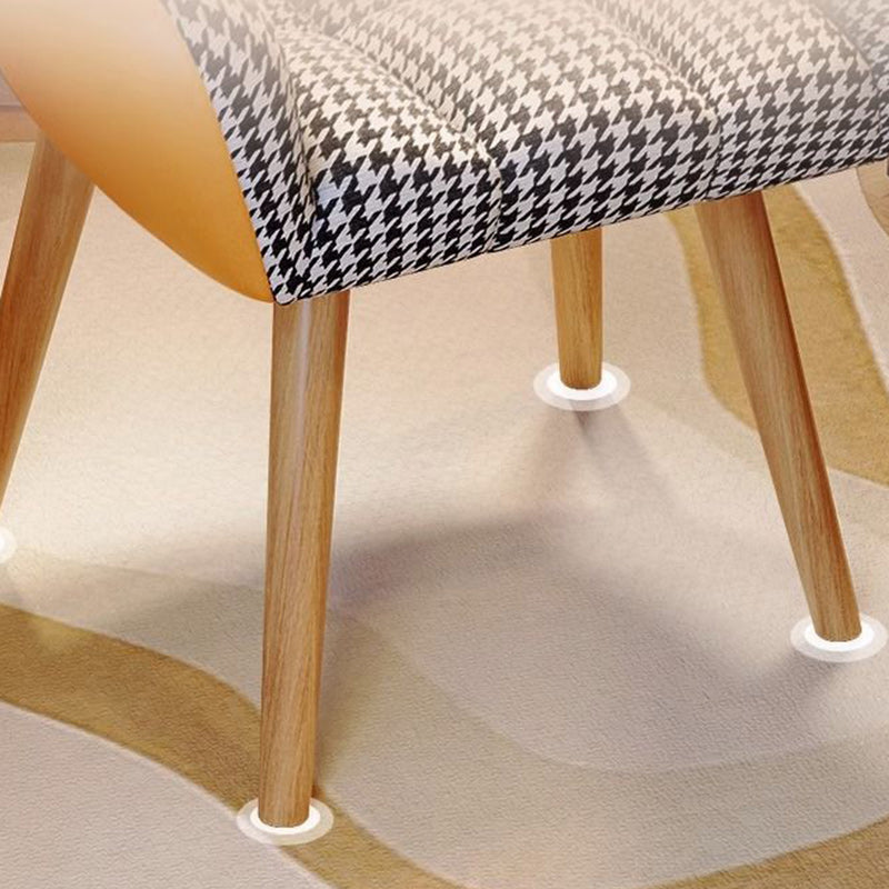 Modern Minimalist Square Rectangular Cotton-linen Velvet Iron 360°Swivel Vanity Stool Backrest Armrest For Bedroom