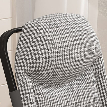 Modern Minimalist Square Rectangular Cotton-linen Synthetic Fabric Polyester Fiber Iron Foldable Recliner Backrest Armrest For Living Room