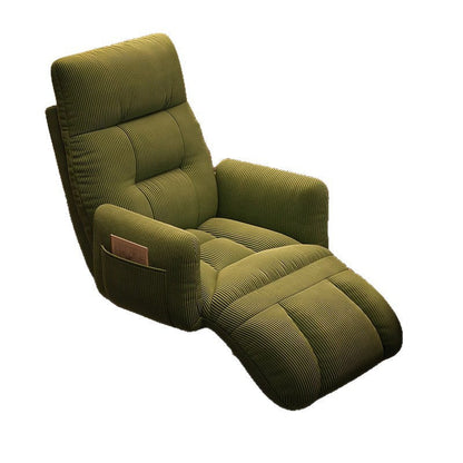 Modern Minimalist Square Rectangular Synthetic Fabric Corduroy Iron Recliner Backrest Armrest For Living Room