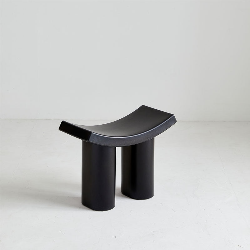 Contemporary Nordic Rectangular Plastic Low Stool For Living Room