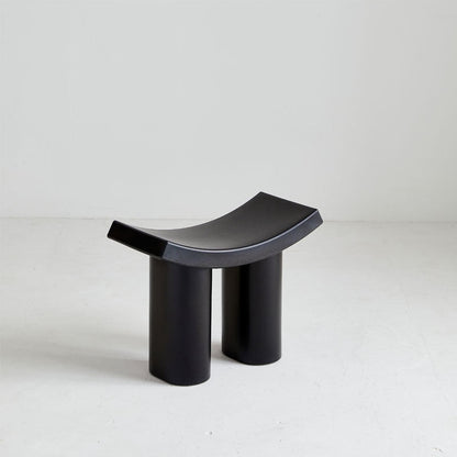 Contemporary Nordic Rectangular Plastic Low Stool For Living Room