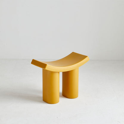 Contemporary Nordic Rectangular Plastic Low Stool For Living Room
