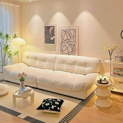 Modern Minimalist Rectangular Corduroy MDF Sofa Backrest Armless For Living Room