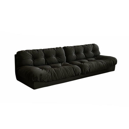 Modern Minimalist Rectangular Corduroy MDF Sofa Backrest Armless For Living Room