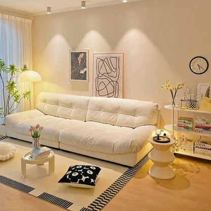 Modern Minimalist Rectangular Corduroy MDF Sofa Backrest Armless For Living Room