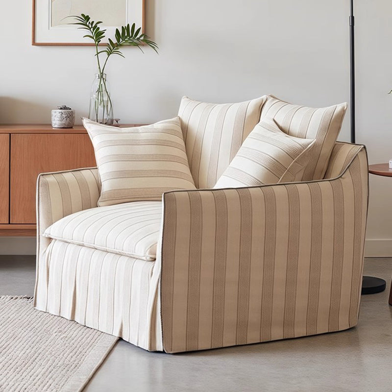 Contemporary Nordic Square Rectangular Velvety Textured Fabric Pine Wood Solid Wood Plywood Sofa Backrest Armrest For Living Room