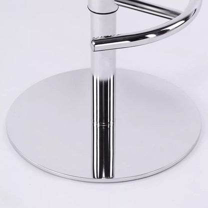 Modern Minimalist Square Rectangular PP Stainless Steel Swivel Height-adjustable Bar Stool Backrest Armless For Dining Room & Kitchen