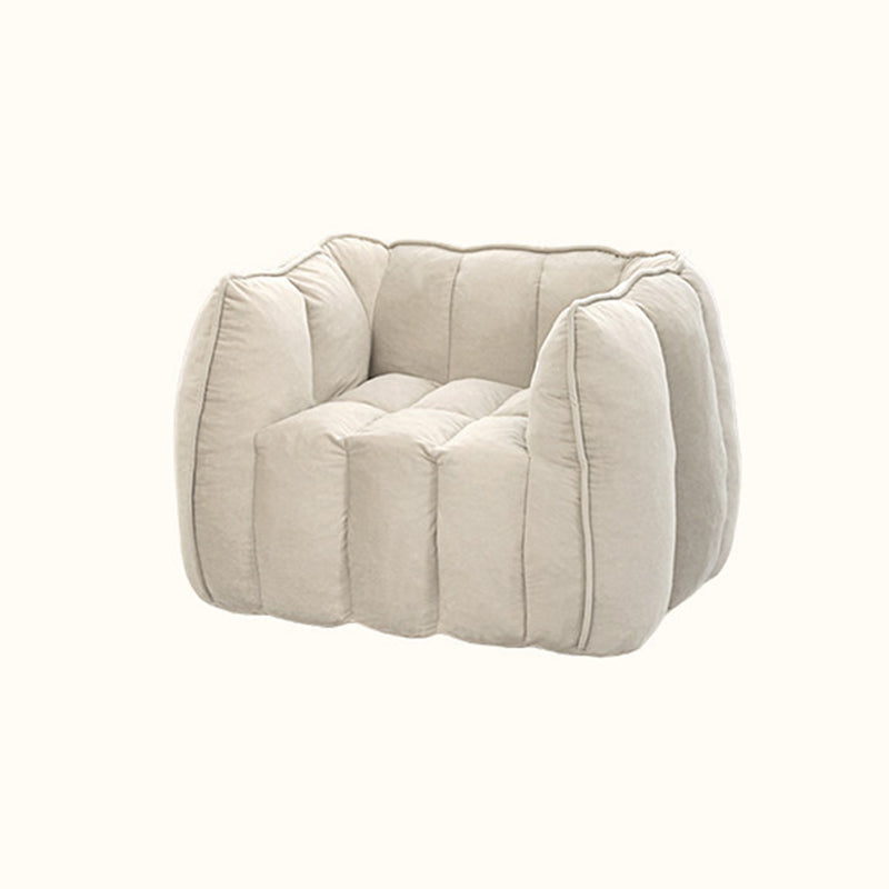 Modern Minimalist Rectangular Velvet Rebound Sponge Compressible Kid Lazy Sofa Backrest Armrest For Living Room