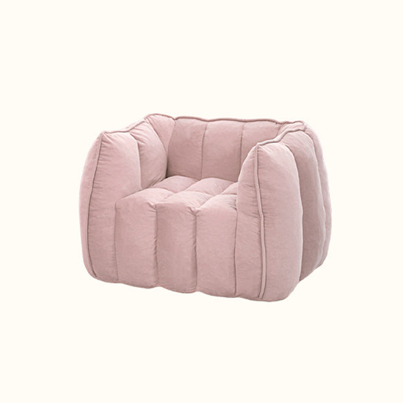 Modern Minimalist Rectangular Velvet Rebound Sponge Compressible Kid Lazy Sofa Backrest Armrest For Living Room