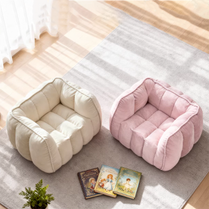 Modern Minimalist Rectangular Velvet Rebound Sponge Compressible Kid Lazy Sofa Backrest Armrest For Living Room