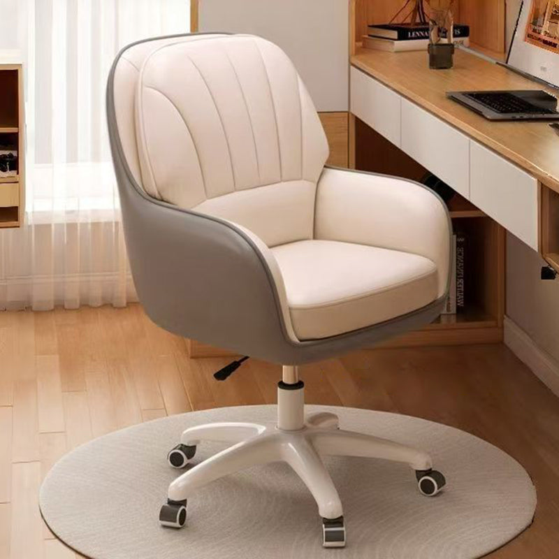 Modern Minimalist Square Rectangular Cat Scratch Leather Nylon Iron Solid Wood Plywood Swivel Height Adjustable Movable Desk Chair Backrest Armrest For Home Office