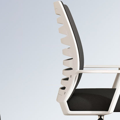 Modern Minimalist Square Mesh Fabric Nylon Swivel Height Adjustable Movable Desk Chair Backrest Armrest For Home Office