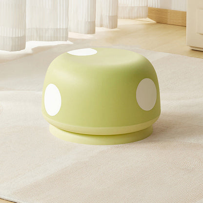 Contemporary Creative Kids PP Plastic Mushroom Shape Round Low Stool Stackable For Entryways, Living Room, Bedroom