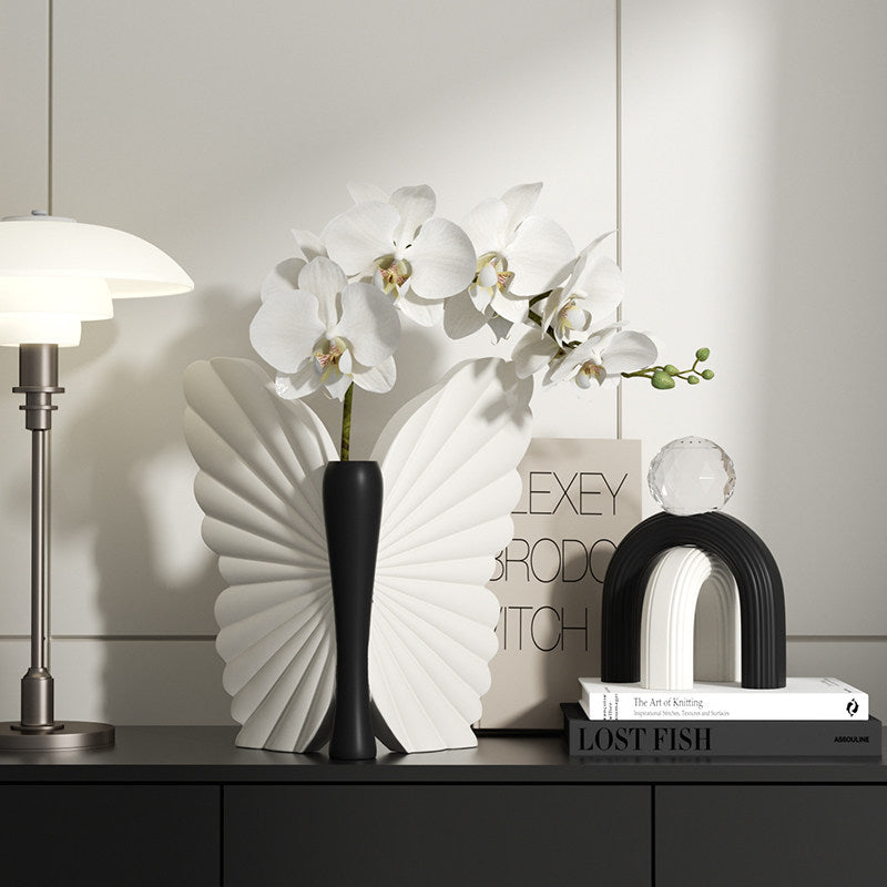 Modern Art Deco Resin Butterfly-shaped Table Decor For Living Room & Bedroom
