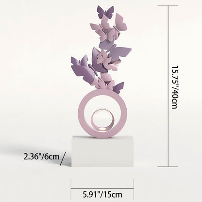 Modern Art Deco Resin Butterfly-shaped Table Decor For Living Room & Entryway