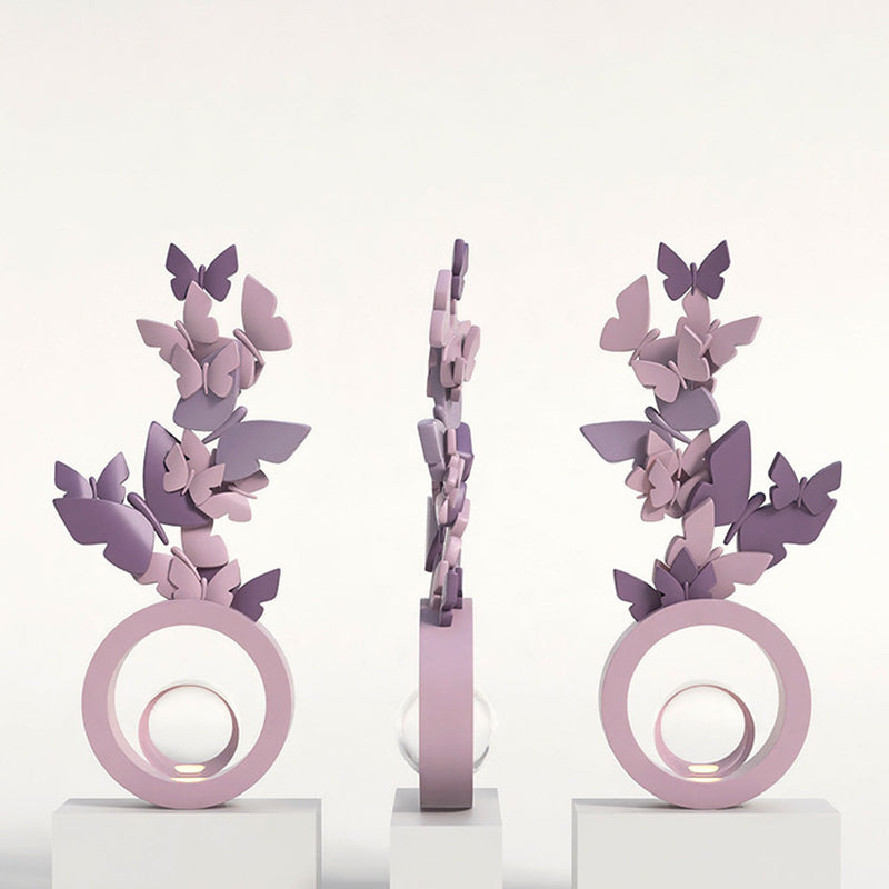 Modern Art Deco Resin Butterfly-shaped Table Decor For Living Room & Entryway