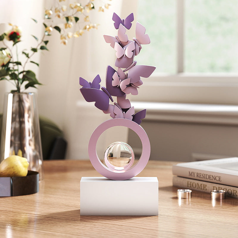 Modern Art Deco Resin Butterfly-shaped Table Decor For Living Room & Entryway