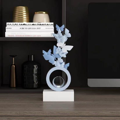Modern Art Deco Resin Butterfly-shaped Table Decor For Living Room & Entryway