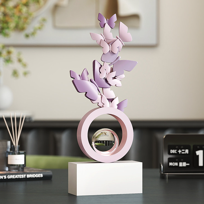 Modern Art Deco Resin Butterfly-shaped Table Decor For Living Room & Entryway