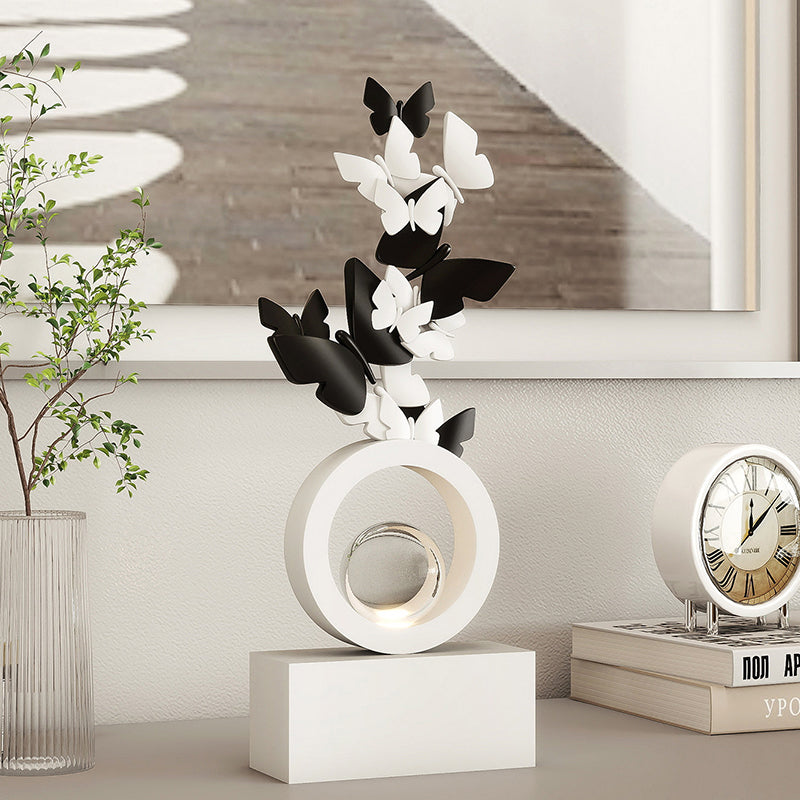 Modern Art Deco Resin Butterfly-shaped Table Decor For Living Room & Entryway