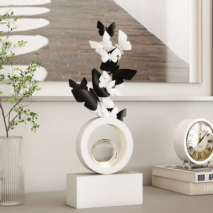Modern Art Deco Resin Butterfly-shaped Table Decor For Living Room & Entryway