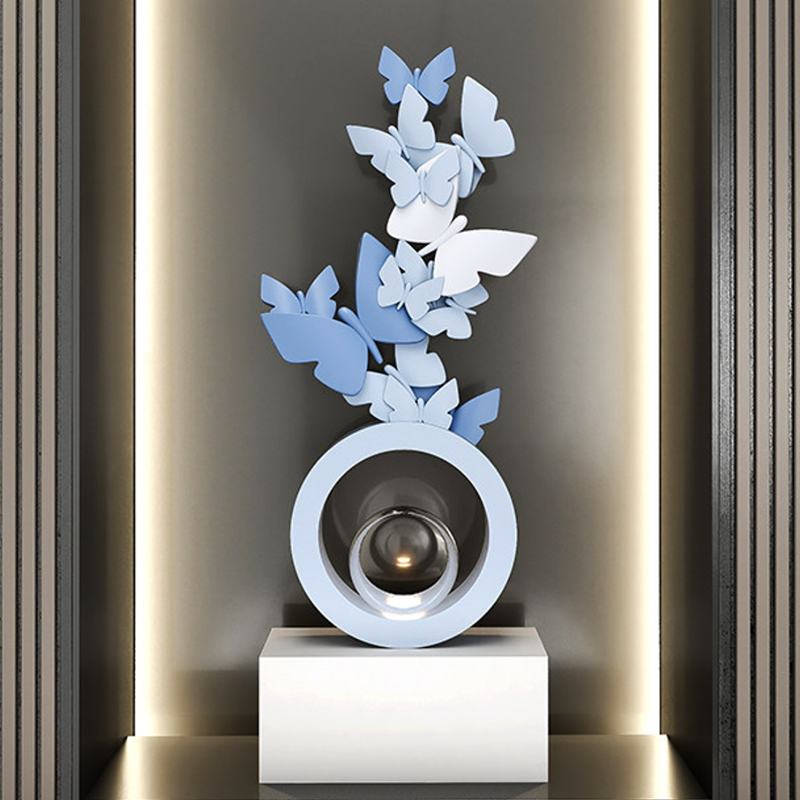 Modern Art Deco Resin Butterfly-shaped Table Decor For Living Room & Entryway