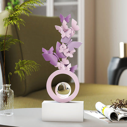 Modern Art Deco Resin Butterfly-shaped Table Decor For Living Room & Entryway