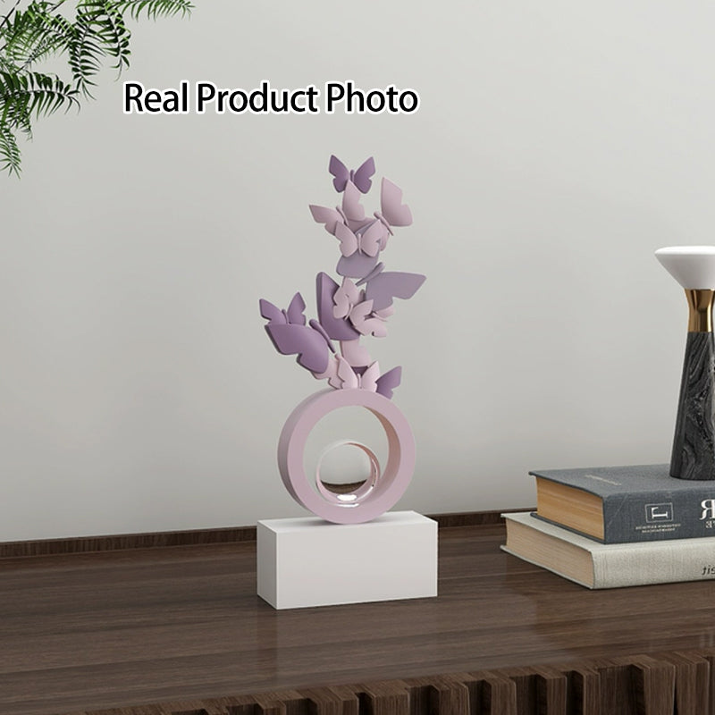 Modern Art Deco Resin Butterfly-shaped Table Decor For Living Room & Entryway