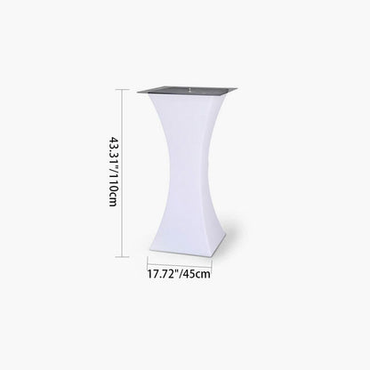 Contemporary Creative Round Tempered Glass PE LED Standing Floor Lamp For Kitchen