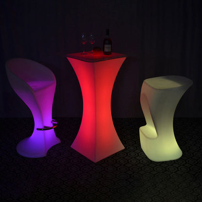 Contemporary Creative Round Tempered Glass PE LED Standing Floor Lamp For Kitchen