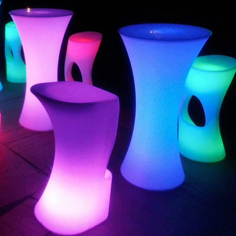 Contemporary Creative Round Tempered Glass PE LED Standing Floor Lamp For Kitchen