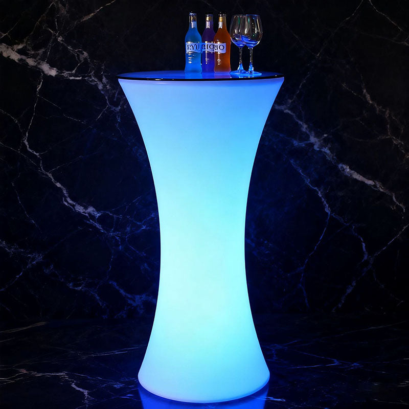 Contemporary Creative Round Tempered Glass PE LED Standing Floor Lamp For Kitchen