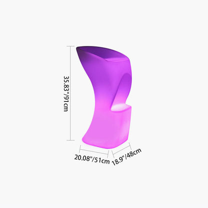 Contemporary Creative Round Tempered Glass PE LED Standing Floor Lamp For Kitchen