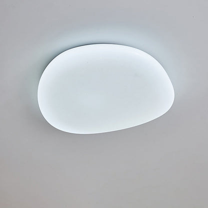 Modern Minimalist Pebble Iron Acrylic LED Flush Mount Ceiling Light For Bedroom