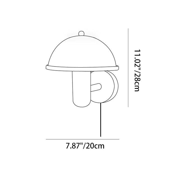 Traditional Vintage Half Circle Solid Wood Acrylic 1-Light Wall Sconce Lamp For Bedroom