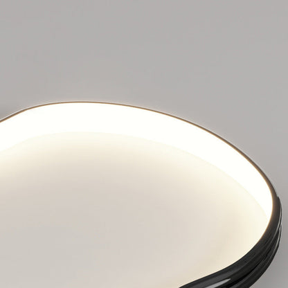 Modern Minimalist Cloud Shape Aluminium Iron Silicone Flush Mount Ceiling Light For Bedroom