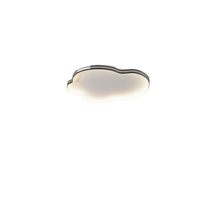 Modern Minimalist Cloud Shape Aluminium Iron Silicone Flush Mount Ceiling Light For Bedroom