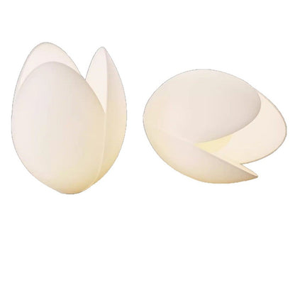 Modern Minimalist Round Flower Leaf Iron Aluminum PE LED Semi-Flush Mount Ceiling Light For Living Room