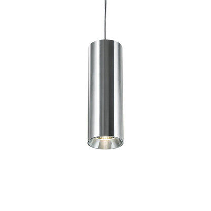 Industrial LED Cylinder Pendant Light - Adjustable Hanging Spot Light For Home Office & Reception