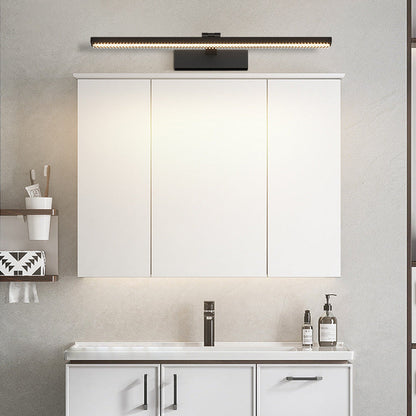 Modern Minimalist Adjustable Aluminum Acrylic Rectangular LED Vanity Light Wall Sconce Lamp For Bathroom