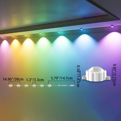 Permanent Roofline Holiday Lights - Smart RGB Outdoor Eaves LED Strip Lighting With App Control