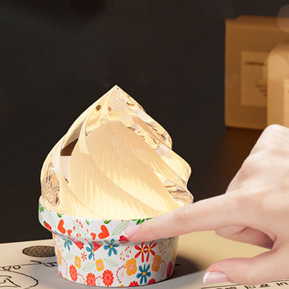 Ice Cream Ambient USB Rechargeable Table Lamp - Creative Touch Dimmable Cute Decorative Night Light For Bedroom