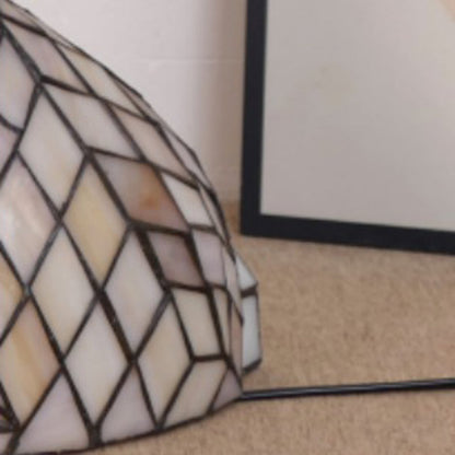 Traditional Tiffany Glass Iron Rabbit Bear Kids 1-Light Table Lamp For Living Room & Bedroom